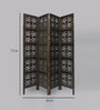 Solid Wood Lilac Room Divider In Brown Colour