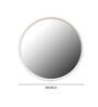 White Wood & Glass Contemporary Wall Mirror
