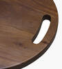 Solid Wood Seating Stool In Walnut Finish ( Set of 4)