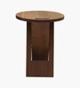 Solid Wood Seating Stool In Walnut Finish ( Set of 4)