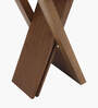Solid Wood Seating Stool In Walnut Finish ( Set of 4)