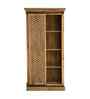 Frost 2 Door Solid Wood Sliding Door Wardrobe in Walnut Finish