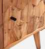 Woody Solid Wood TV Console in Oak Finish