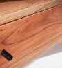 Woody Solid Wood TV Console in Oak Finish