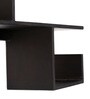 Mango Wood Floating Wall Shelf in Black Colour
