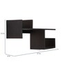 Mango Wood Floating Wall Shelf in Black Colour