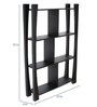 Mango Wood Book Shelf in Black Colour