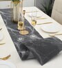Abstract Black (71 x12) PVC Table Runner