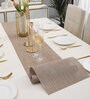 Abstract Brown (71 x12) PVC Table Runner