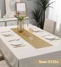 Solid Gold (53 x12) PVC Table Runner