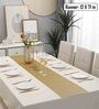 Solid Gold (71 x12) PVC Table Runner