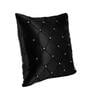 Black Geometric Satin 16 x 16 Inches Cushion Covers (Set of 2)