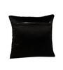 Black Geometric Satin 16 x 16 Inches Cushion Covers (Set of 2)