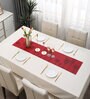 Abstract Red (53 x12) PVC Table Runner