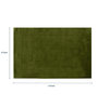 Green Wool Solid 4 x 6 Feet Hand Tufted Carpet