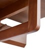 Solid Wood Fancy Clothes Hanger Wall Shelf in Brown Colour