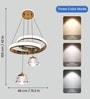 Solis Modern LED Chandelier | Google & Alexa Compatible Smart Ceiling Light | 3 Light Modes (Warm/Natural/Cool White) | Luxury Lighting for Home & Office | 1Year Warranty