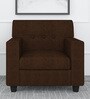 Solitaire 1 Seater Sofa in Brown colour