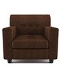 Solitaire 1 Seater Sofa in Brown colour