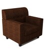 Solitaire 1 Seater Sofa in Brown colour