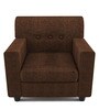 Solitaire 1 Seater Sofa in Brown colour