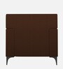 Solitaire Fabric 1 Seater Sofa in Brown Colour