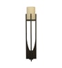 Solitaire Wooden Floor Lamp with Jute Shade & Brown Base
