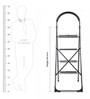 4 Steps 4 Ft Iron Step Ladder