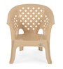 Solocane Plastic Chair in Marble Beige Finish, Set of 2