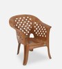 Solocane Plastic Chair in Pear Wood Finish, Set of 2