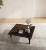 Solstice Precis Teak Wood Coffee Table in Black and Oak Finish