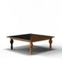 Solstice Precis Teak Wood Coffee Table in Black and Oak Finish