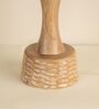 Blue & Green Soma Handcrafted Natural Wood Table Lamp