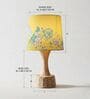 Yellow Soma Handcrafted Natural Wood Table Lamp