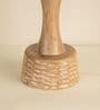 Yellow Soma Handcrafted Natural Wood Table Lamp