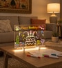 3D Acrylic Writing Board with Colored Markers and Eraser Plug-in Night Lamp