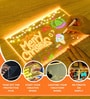 3D Acrylic Writing Board with Colored Markers and Eraser Plug-in Night Lamp
