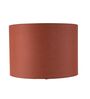 Red Soma Handcrafted Natural Wood Large Drum Shade Table Lamp