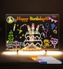 3D Acrylic Writing Board with Colored Markers and Eraser Plug-in Night Lamp
