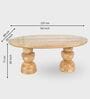 Somany 4 Seater Dining Table Set In Light Honey Finish