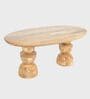 Somany 4 Seater Dining Table Set In Light Honey Finish