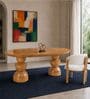 Somany 4 Seater Dining Table Set In Light Honey Finish