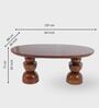 Somany Wooden 4 Seater Dining Table Set In Deep Honey Finish