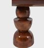 Somany Wooden 4 Seater Dining Table Set In Deep Honey Finish