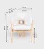 Somany Wooden 4 Seater Dining Table Set In Natural Bleach Finish