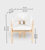 Somany Wooden 4 Seater Dining Table Set In Natural Bleach Finish