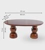 Somany Wooden 6 Seater Dining Table Set In Deep Honey Finish