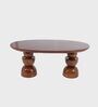 Somany Wooden 6 Seater Dining Table Set In Deep Honey Finish