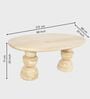 Somany Wooden 6 Seater Dining Table Set In Natural Bleach Finish