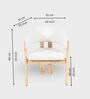 Somany Wooden 6 Seater Dining Table Set In Natural Bleach Finish